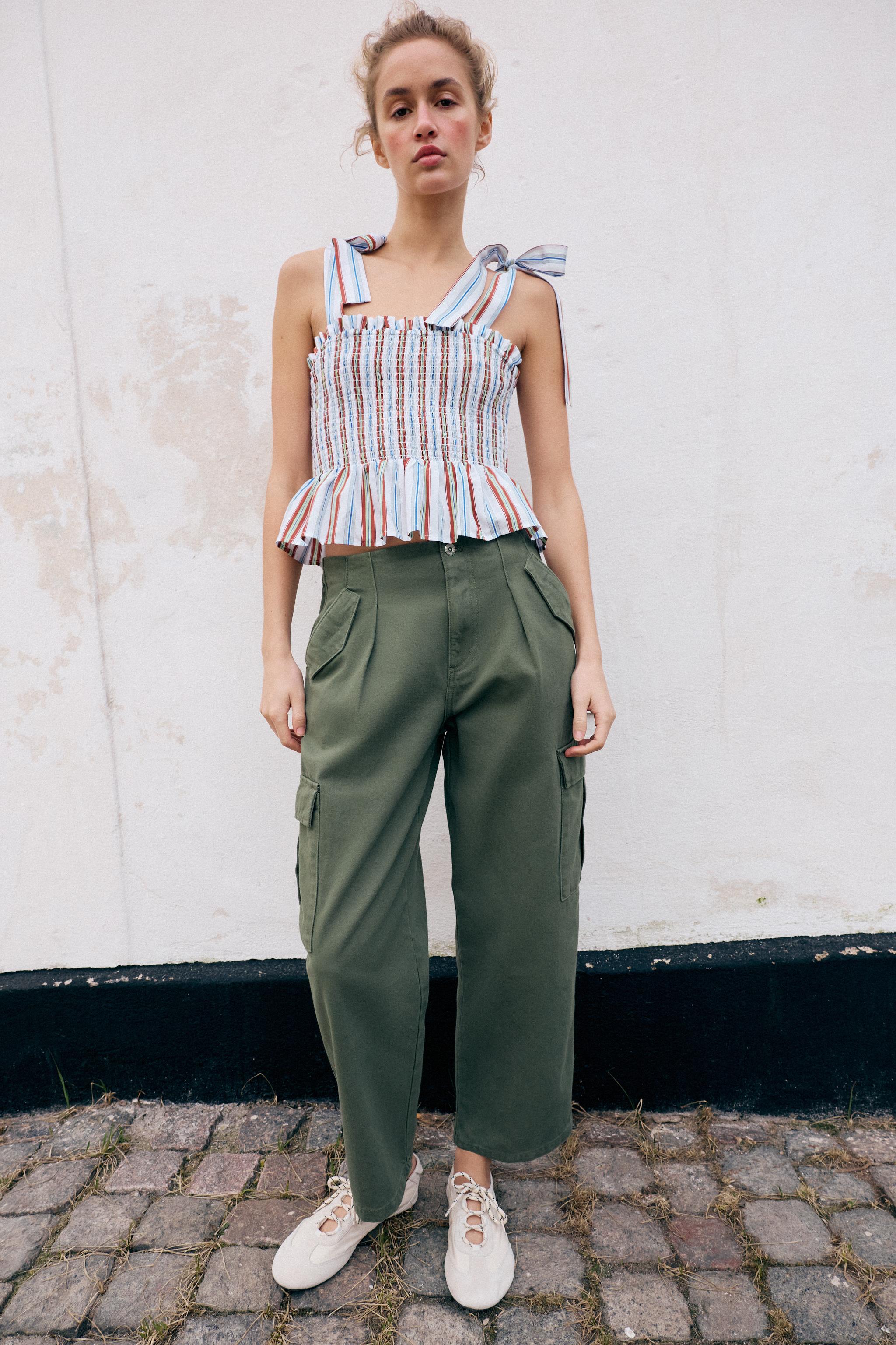 MID-RISE CARGO PANTS